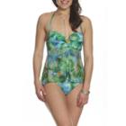 Sun And Sea Desert Palms Fly Away Mesh One Piece Swimsuit
