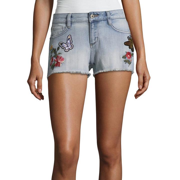Arizona Hot Look 2 1/2 Denim Shorts-juniors