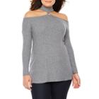 Bold Elements Long Sleeve Chocker Tunic With Ring Detail