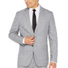 Jf Black White Glen Plaid Jacket-slim