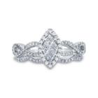 3/4 Ct. T.w. Diamond 14k White Gold Marquise-style Bridal Ring Set