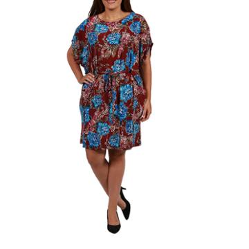24/7 Comfort Apparel Blouson Dress-plus