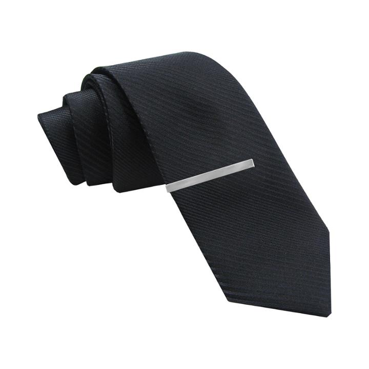 Jf J. Ferrar Black Gradient Striped Tie