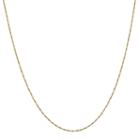 14k Gold Solid Singapore 14 Inch Chain Necklace