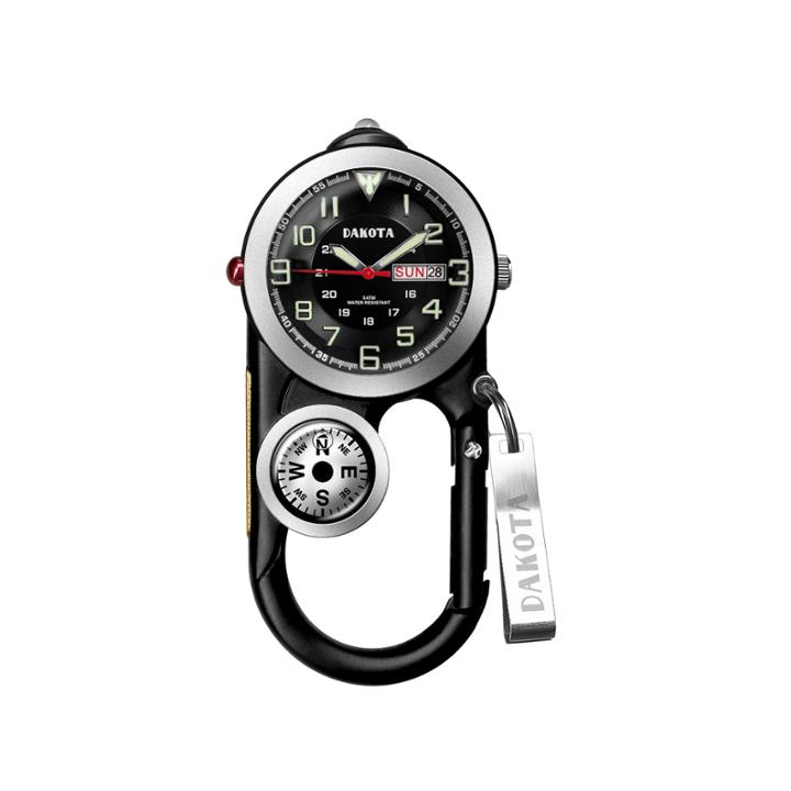 Dakota Men's Black Angler Ii Carabiner Clip Watch 37089