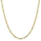 10k Gold Solid Figaro 16 Inch Chain Necklace