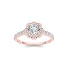 1 1/4 Ct. T.w. Diamond 14k Rose Gold Engagement Ring