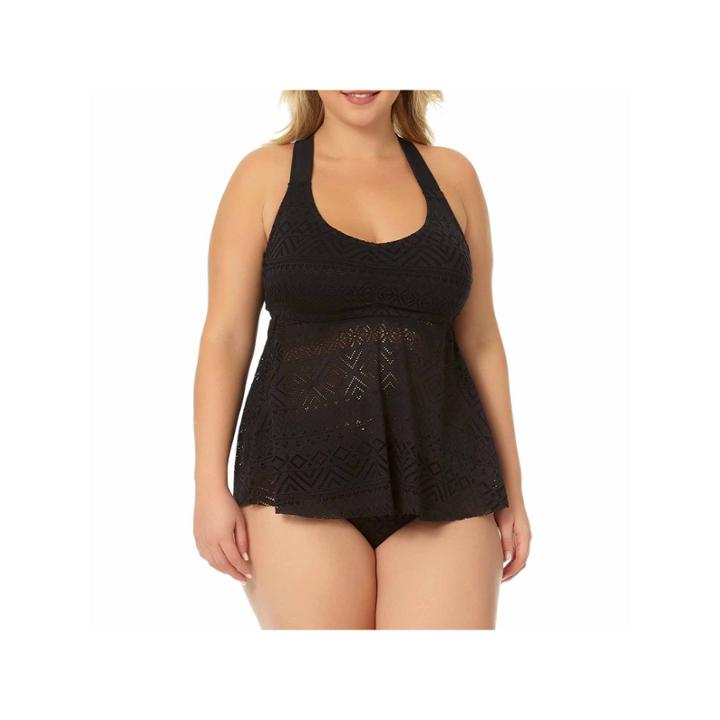 Arizona Geometric Tankini Swimsuit Top-plus