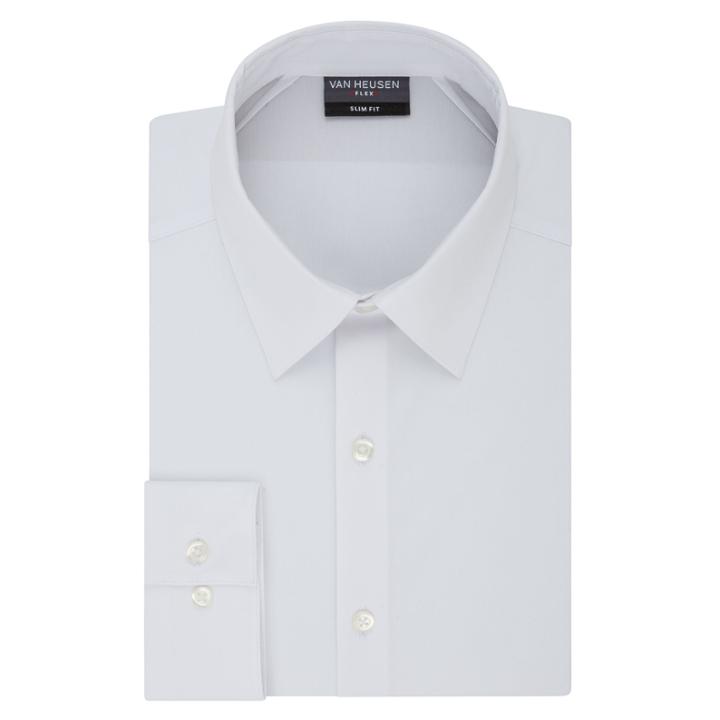 Van Heusen Flex 3 Slim Long-sleeve Woven Dress Shirt