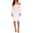 Bisou Bisou Smocked Off The Shoulder Bodycon Dress