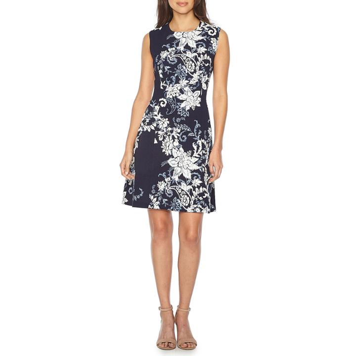 Studio 1 Sleeveless Paisley Fit & Flare Dress
