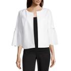 Liz Claiborne Bell Sleeve Embroidered Jacket