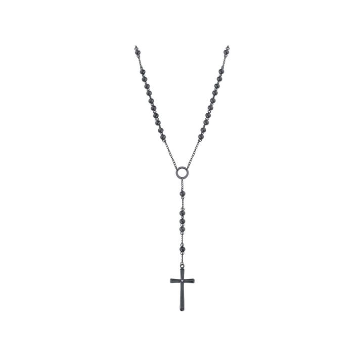 Maksim Black Stainless Steel Rosary