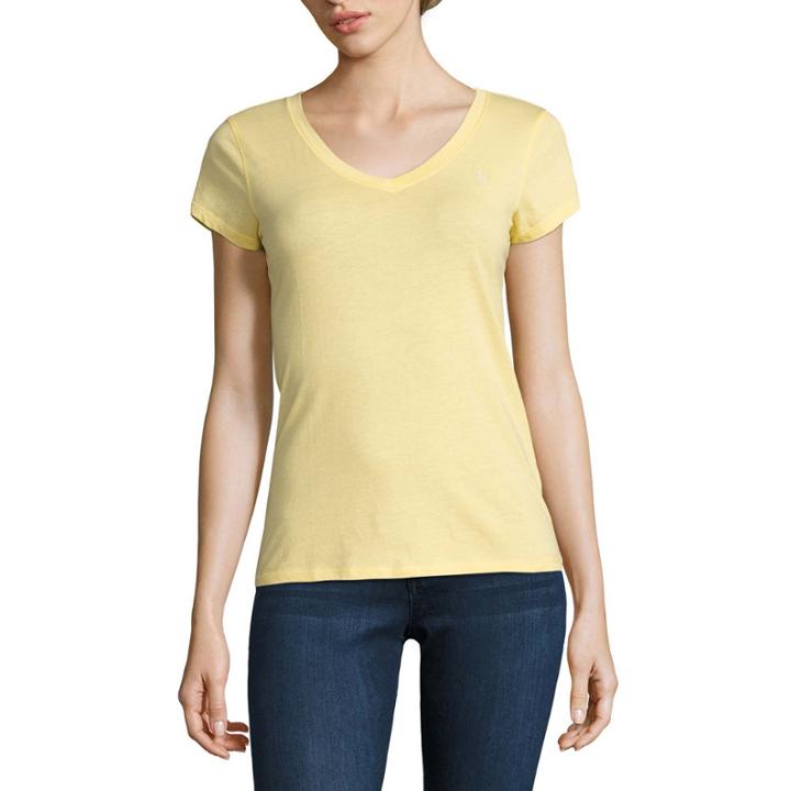 Us Polo Assn. Short Sleeve V Neck T-shirt-juniors