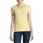 Us Polo Assn. Short Sleeve V Neck T-shirt-juniors