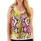 Worthington Double-layer V-neck Tank Top - Plus