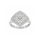 Womens 3/4 Ct. T.w. White Diamond Sterling Silver Cocktail Ring