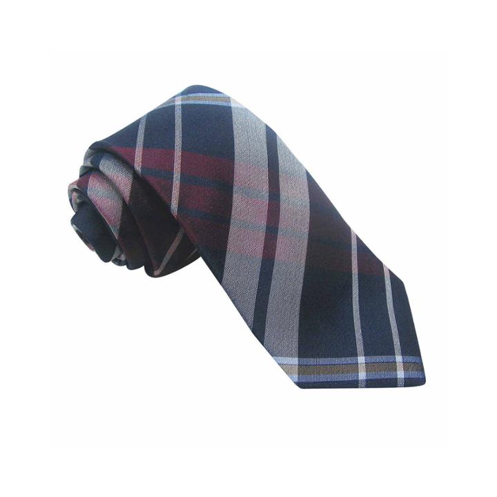 Stafford 3-bar Plaid Silk Tie