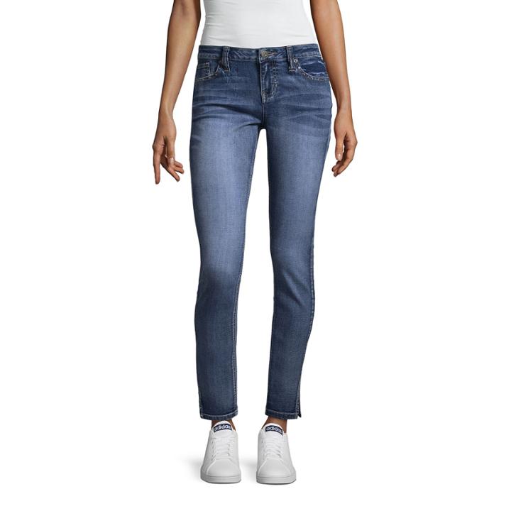 Rampage Stud Hem Skinny Jeans -juniors