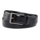 Van Heusen Black Textured-top Belt