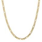 14k Gold Solid Figaro 16 Inch Chain Necklace