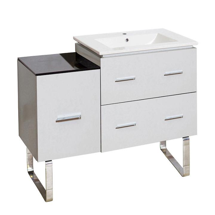 33.25-in. W 18-in. D Modern Plywood-melamine Vanity Base Set Only In White