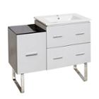 33.25-in. W 18-in. D Modern Plywood-melamine Vanity Base Set Only In White