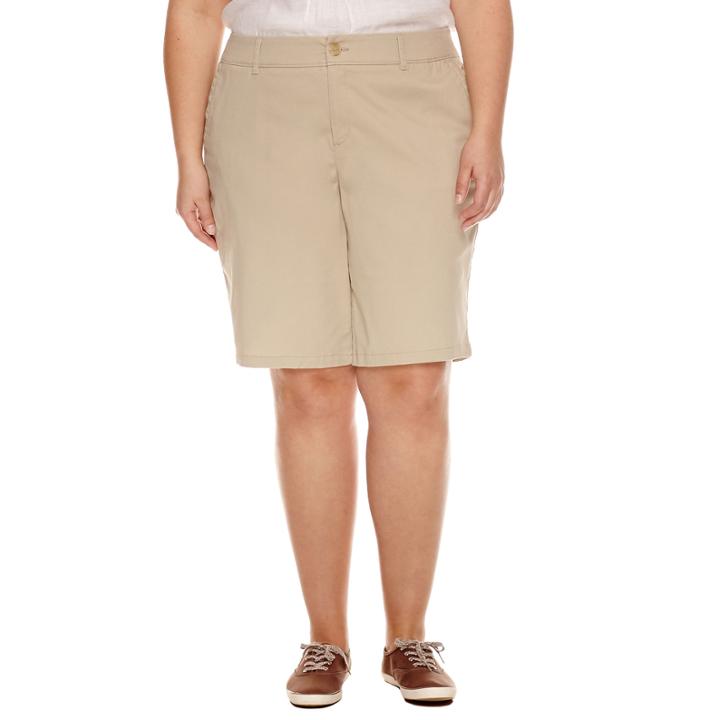 Liz Claiborne Woven Bermuda Shorts-plus (11)