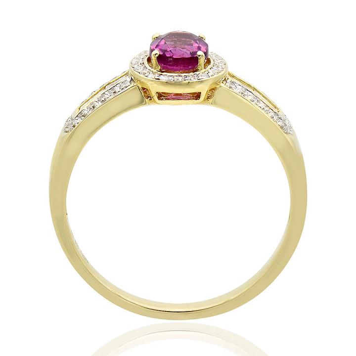 Womens 3/8 Ct. T.w. Genuine Pink 14k Gold Cocktail Ring