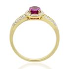 Womens 3/8 Ct. T.w. Genuine Pink 14k Gold Cocktail Ring