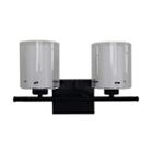 Dominic 2-light Black Bath Vanity