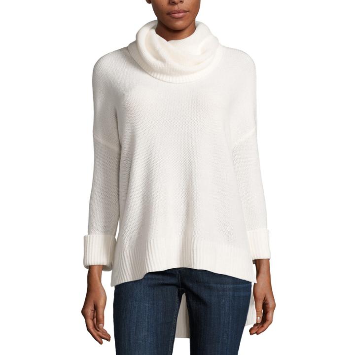 Liz Claiborne Long Sleeve Cowl Neck Pullover Sweater-talls