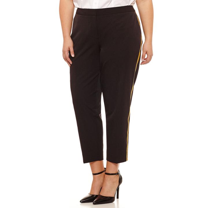 Worthington Straight Fit Ankle Pants-plus