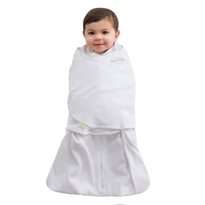 Halo Sleepsack Swaddle 100% Cotton - Grey Pin Dot