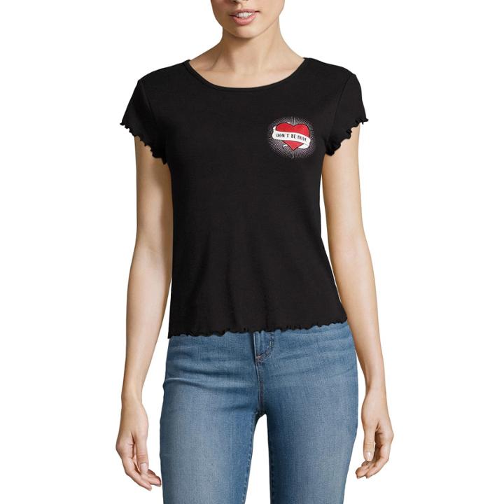 City Streets Don't Be Rude Graphic T-shirt- Juniors