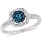 Womens 1/7 Ct. T.w. Blue Topaz 10k Gold Cocktail Ring