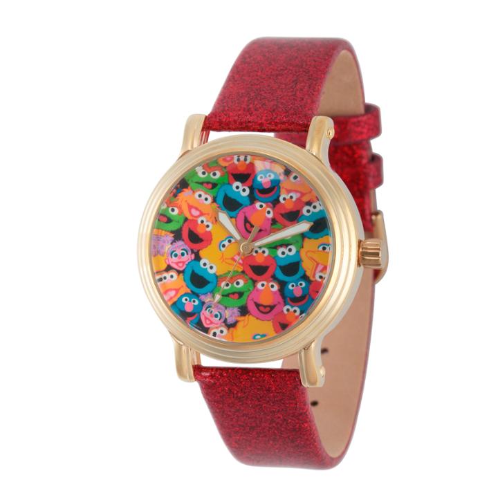 Sesame Street Womens Red Strap Watch-wss000003