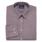 Stafford Comfort Stretch Long Sleeve Woven Checked Dress Shirt