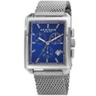 Akribos Xxiv Unisex Silver Tone Strap Watch-a-918ssbu