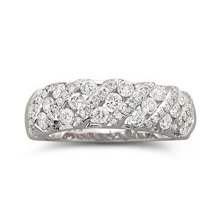 1 Ct. T.w. Diamond Ring 10k White Gold
