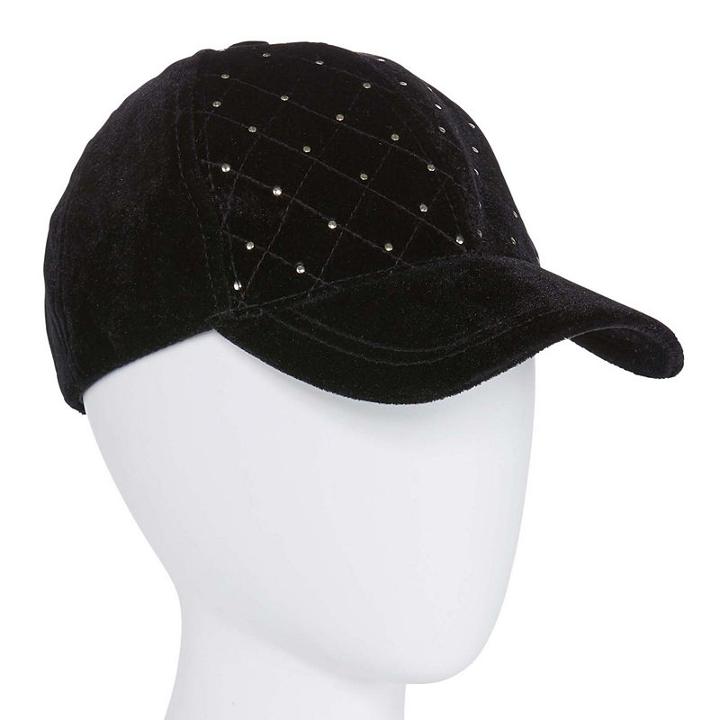 Colombino Headwear Inc Quilted Velvet Baseball Cap