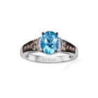 Limited Quantities Le Vian Grand Sample Sale Genuine Blue Topaz And 1/4 Ct. T.w. Diamond Ring