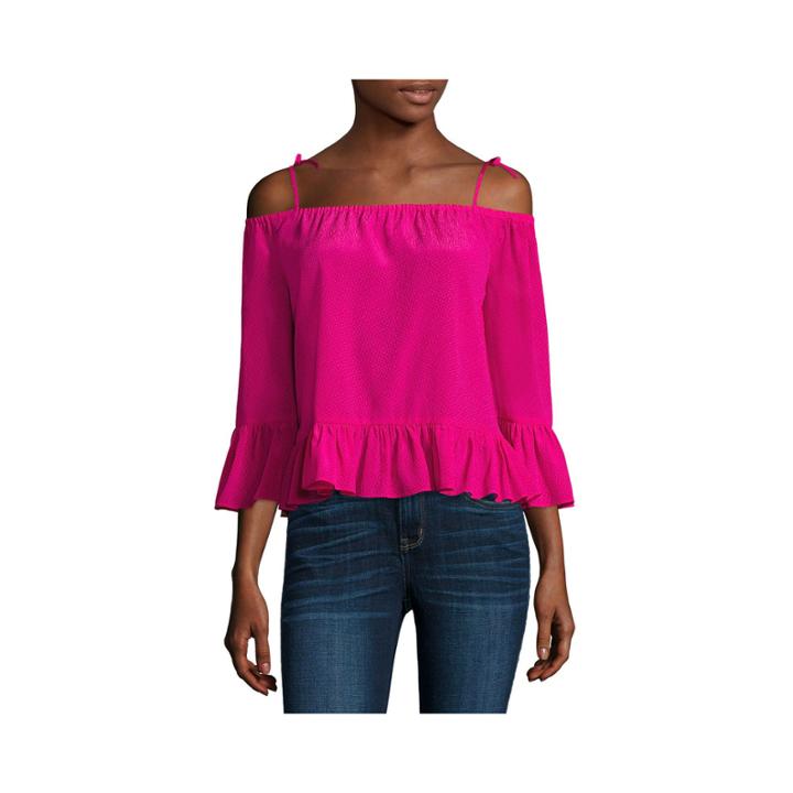 A.n.a Cold Shoulder Peplum Blouse