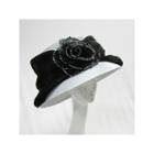Whittall & Shon Derby Hat Large Lampshade Brim With Organza Rosette