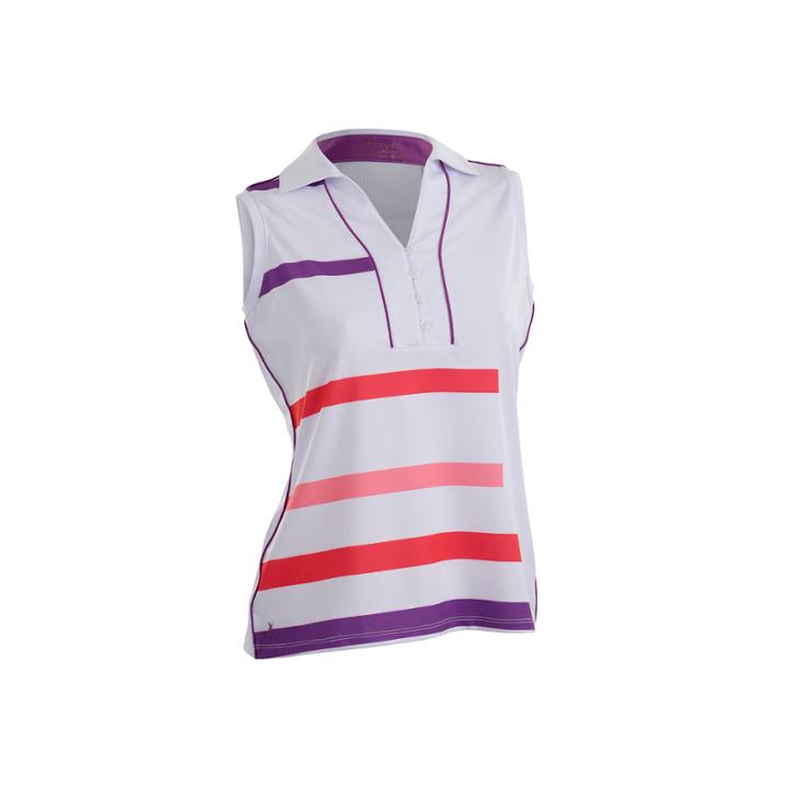 Blast Sleeveless Plus Sleeveless Knit Polo Shirt Plus