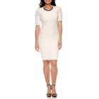Bisou Bisou Elbow Sleeve Sheath Dress