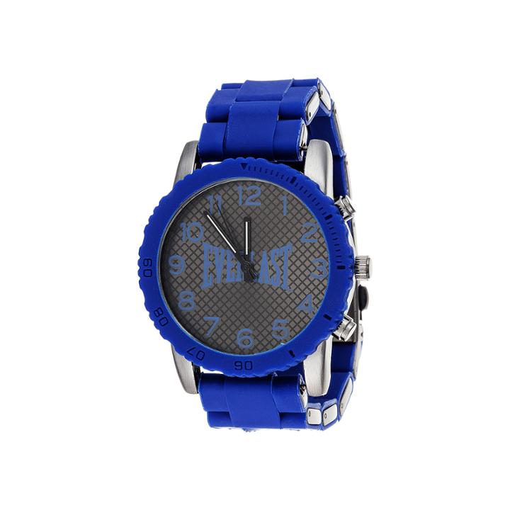Everlast Mens Blue Silicone Strap Sport Watch