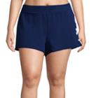 Flirtitude French Terry Pull-on Shorts-juniors Plus