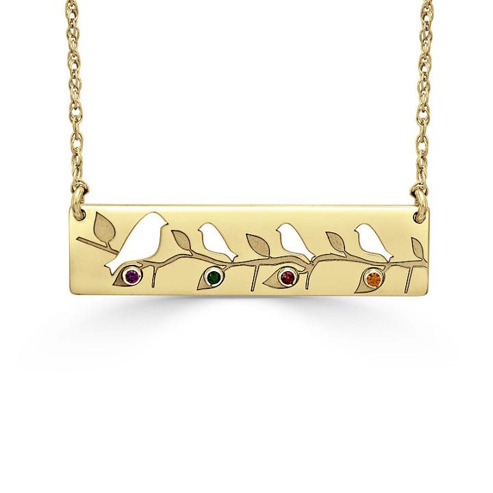 Womens Multi Color Stone 24k Gold Over Silver Pendant Necklace