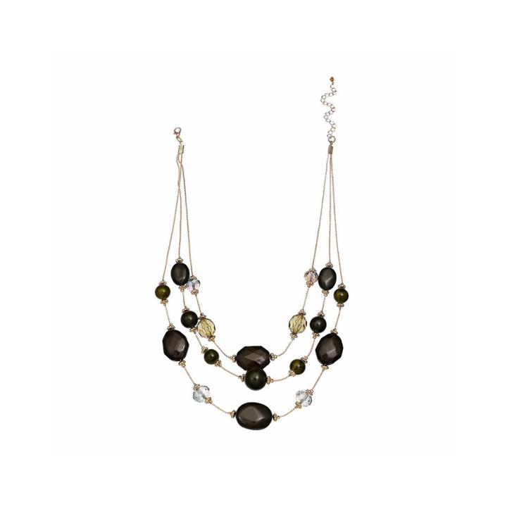 Mixittm 3-row Illusion Bead Necklace
